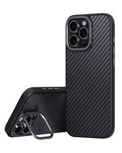 Comma Kevlar Series Magnetic Carbon Fiber Case (CM-16PROM-CAR) Black (iPhone 16 Pro Max)