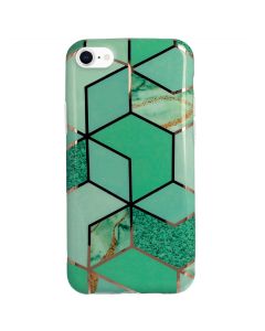 Cosmo Marble Silicone Case Θήκη Σιλικόνης Green (iPhone 7 / 8 / SE 2020 / 2022)