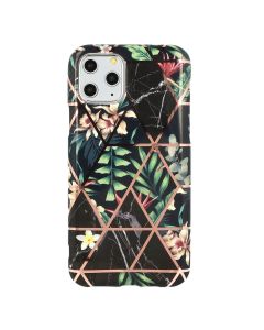 Cosmo Marble Silicone Case Θήκη Σιλικόνης Design 07 Flower (iPhone 12 Pro Max)