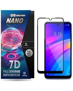 Crong 7D Nano Flexi Full Face Black (CRG-7DNANO-XR7) Αντιχαρακτικό 9H Hybrid Screen Protector (Xiaomi Redmi 7)