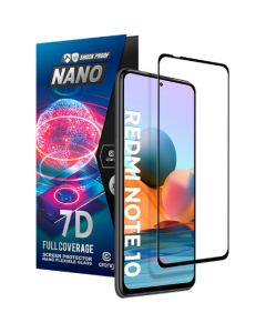 Crong 7D Nano Flexi Full Face Black (CRG-7DNANO-XRMIN10) Αντιχαρακτικό 9H Hybrid Screen Protector (Xiaomi Poco M3 Pro 5G / Redmi Note 10 5G)