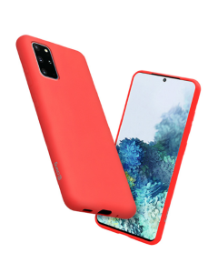 Crong Color Cover Flexible Premium Silicone Case (CRG-COLR-SG20P-RED) Θήκη Σιλικόνης Red (Samsung Galaxy S20 Plus)