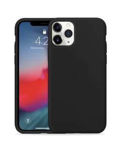 Crong Color Cover Flexible Premium Silicone Case (CRG-COLR-IP11PM-BLK) Θήκη Σιλικόνης Black (iPhone 11 Pro Max)