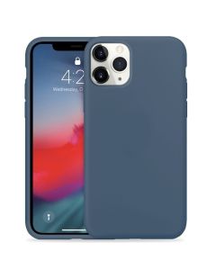 Crong Color Cover Flexible Premium Silicone Case (CRG-COLR-IP11P-BLUE) Θήκη Σιλικόνης Blue (iPhone 11 Pro)