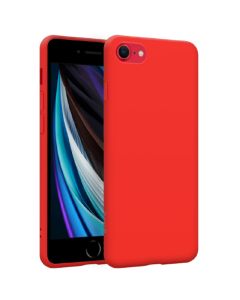 Crong Color Cover Flexible Premium Silicone Case (CRG-COLR-IP8-RED) Θήκη Σιλικόνης Red (iPhone 7 / 8 / SE 2020 / 2022)
