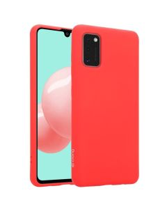 Crong Color Cover Flexible Premium Silicone Case (CRG-COLR-SGA41-RED) Θήκη Σιλικόνης Red (Samsung Galaxy A41)
