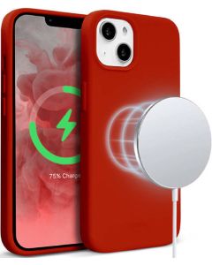 Crong Color Magnetic Cover MagSafe Premium Silicone Case (CRG-COLRM-IP1361-RED) Θήκη Σιλικόνης Red (iPhone 13)
