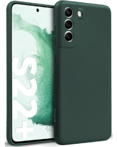 Crong Color Cover Flexible Premium Silicone Case (CRG-COLR-SGS22P-GRN) Θήκη Σιλικόνης Green (Samsung Galaxy S22 Plus 5G)