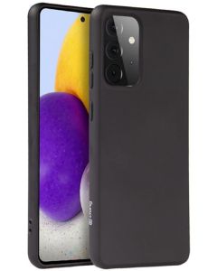 Crong Color Cover Flexible Premium Silicone Case (CRG-COLR-SGA72-BLK) Θήκη Σιλικόνης Black (Samsung Galaxy A72 4G / 5G)
