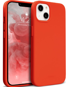 Crong Color Cover Flexible Premium Silicone Case (CRG-COLR-IP1354-RED) Θήκη Σιλικόνης Red (iPhone 13 Mini)