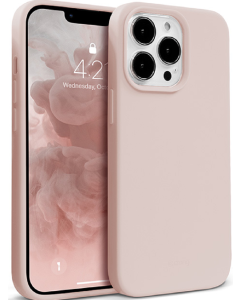 Crong Color Cover Flexible Premium Silicone Case (CRG-COLR-IP1361P-PNK) Θήκη Σιλικόνης Sand Pink (iPhone 13 Pro)