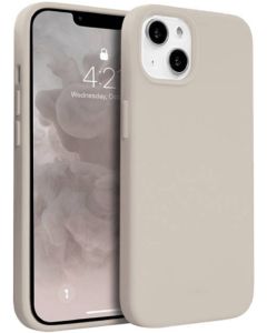 Crong Color Cover Flexible Premium Silicone Case (CRG-COLR-IP1361-STN) Θήκη Σιλικόνης Stone Beige (iPhone 13)