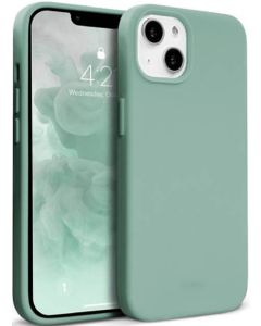 Crong Color Cover Flexible Premium Silicone Case (CRG-COLR-IP1361-LGRN) Θήκη Σιλικόνης Turquoise (iPhone 13)