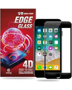 Crong Edge Full Glue Full Face Black (CRG-GLEDGE-IP8-BLK) Αντιχαρακτικό Γυαλί 9H Tempered Glass (iPhone 7 / 8 / SE 2020)