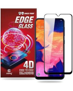 Crong Edge Full Glue Full Face Black (CRG-GLEDGE-SGA10) Αντιχαρακτικό Γυαλί 9H Tempered Glass (Samsung Galaxy A10)