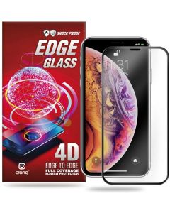 Crong Edge Full Glue Full Face Black (CRG-GLEDGE-IPXSM) Αντιχαρακτικό Γυαλί 9H Tempered Glass (iPhone 11 Pro Max / Xs Max)