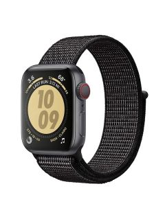 Crong Nylon Strap (CRG-40RFB-BLK) Black - Λουράκι για Apple Watch 38/40/41mm (1/2/3/4/5/6/7/SE)