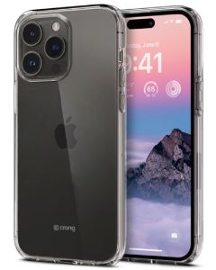 Crong Slim Flexible Silicone Case (CRG-CRSLIM-IP1461P-TRS) Θήκη Σιλικόνης Clear (iPhone 14 Pro)