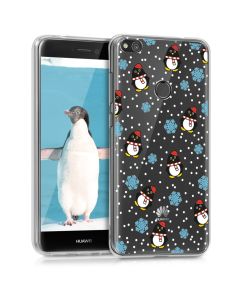KWmobile Slim Fit Gel Case Penguin Winter (40898.22) Θήκη Σιλικόνης (Huawei P8 Lite 2017 / P9 lite 2017 / Honor 8 Lite)