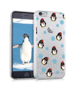 KWmobile Slim Fit Gel Case Penguin Winter (39429.10) Θήκη Σιλικόνης (iPhone 6 / 6s)
