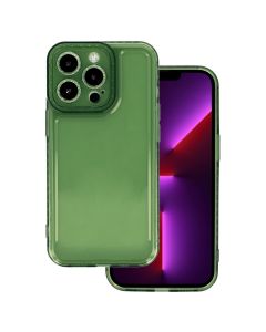 Crystal Diamond 2mm TPU Case Θήκη Σιλικόνης Clear / Green (iPhone 14)