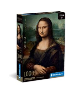 Clementoni Παζλ Museum Collection Leonardo Da Vinci: Μόνα Λίζα 1000 τμχ - Compact Box