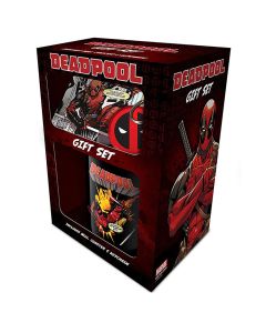 Deadpool (Merc Goals) Mug, Coaster and Keychain Set