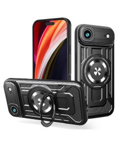 Defender Armor Mag Case with Stand Θήκη Συμβατή με MagSafe Black (iPhone 17 Air)