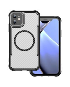 Defender Carbon Mag Hybrid Case Θήκη MagSafe Black (iPhone 12)