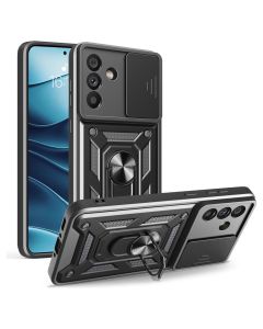 Camera Slide Hard Case Σκληρή Θήκη με Κάλυμμα Κάμερας - Black (Samsung Galaxy A56 5G) - MT81753