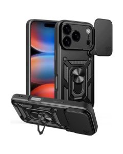 Camera Slide Hard Case Σκληρή Θήκη με Κάλυμμα Κάμερας - Black (Xiaomi 17 Pro Max) - MT83693