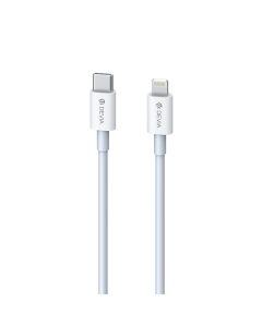 Devia Charge & Data Sync Cable 3A 20W PD Type-C to Lightning 1m White