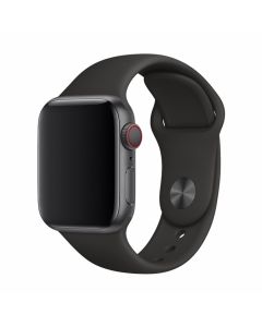 Devia Deluxe Sport Strap Black - Λουράκι Σιλικόνης για Apple Watch 40/41/42mm (4/5/6/7/8/9/10/11/SE) - MT36244