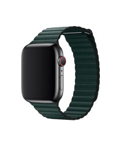 Devia Elegant PU Leather Loop Strap Forest Green - Apple Watch 38/40/41mm (1/2/3/4/5/6/7/SE)