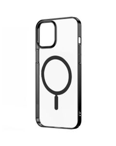 Devia Glimmer MagSafe Electroplated Hard Back Cover - Πλαστική Θήκη Black (iPhone 14 Plus)