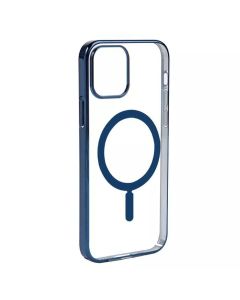 Devia Glimmer MagSafe Electroplated Hard Back Cover - Πλαστική Θήκη Blue (iPhone 14 Plus)