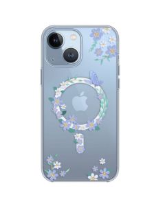 Devia Spring MagSafe Hybrid Case Clear / Purple (iPhone 14 Plus)