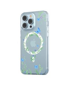 Devia Spring MagSafe Hybrid Case Clear / Blue (iPhone 14 Pro)