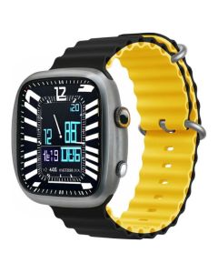 Devia Deluxe Sport6 Strap Black / Yellow - Λουράκι Σιλικόνης για Apple Watch 40/41/42mm (4/5/6/7/8/9/10/11/SE) - MT81563
