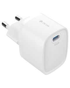 Devia Extreme Mini GaN Wall Charger 20W Type-C PD QC - White