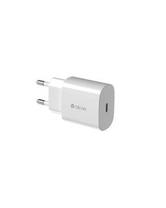 Devia Wall Charger Rocket USB Type-C PD 3A 20W Αντάπτορας Φόρτισης - White