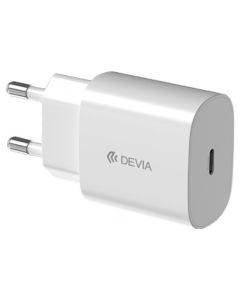 Devia Wall Charger Smart USB Type-C PD 25W Αντάπτορας Φόρτισης - White