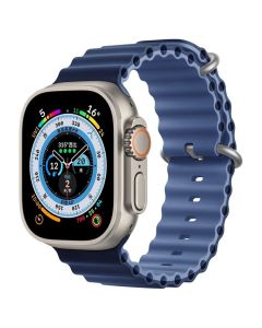 Devia Deluxe Sport6 Strap Deep Blue / Blue - Λουράκι Σιλικόνης για Apple Watch 44/45/46/49mm (4/5/6/7/8/9/10/11/SE/ULTRA 1/2/3) - MT81267