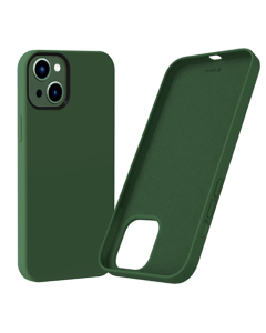 Devia Nature Series Soft Touch Silicone Case Alpine Green (iPhone 13)