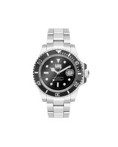 D.Franklin Watch Scuba Diving Steel Ρολόι Χειρός (DFKWAT0121) Black / Black