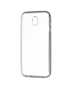 Forcell Electro Bumper Silicone Case Slim Fit - Θήκη Σιλικόνης Clear / Silver (Samsung Galaxy J5 2017)