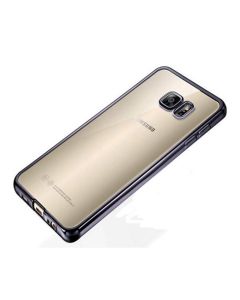 NEWTOP Electro Bumper Silicone Case Slim Fit - Θήκη Σιλικόνης Clear / Gray (Samsung Galaxy A7 II - 2016)