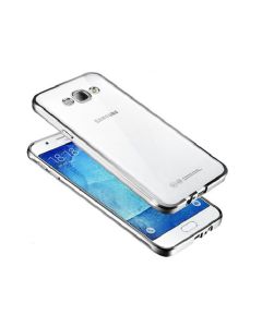 Forcell Electro Bumper Silicone Case Slim Fit - Θήκη Σιλικόνης Clear / Black (LG K10)