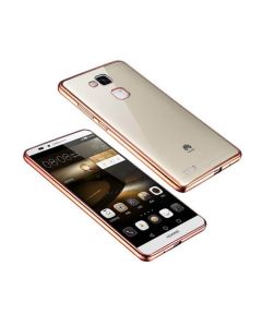 Forcell Electro Bumper Silicone Case Slim Fit - Θήκη Σιλικόνης Clear / Pink (Huawei Honor 5X)