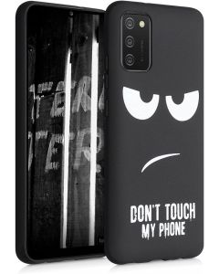 KWmobile TPU Silicone Case (54047.01) Don't Touch my Phone (Samsung Galaxy A02s)